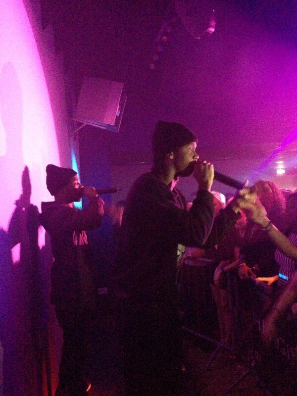 Partyhardglos's tweet photo. Krept &amp; Konan performing to the screaming girls at Elevation Nightclub http://t.co/c1zBRnrFhf