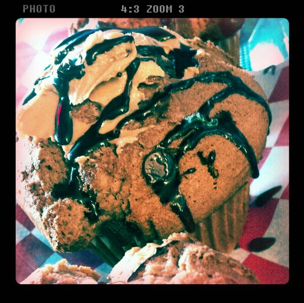 Looking for something quick to-go?Fresh-baked peanut butter cup muffins!! Get 'em while they're hot! #MNSU