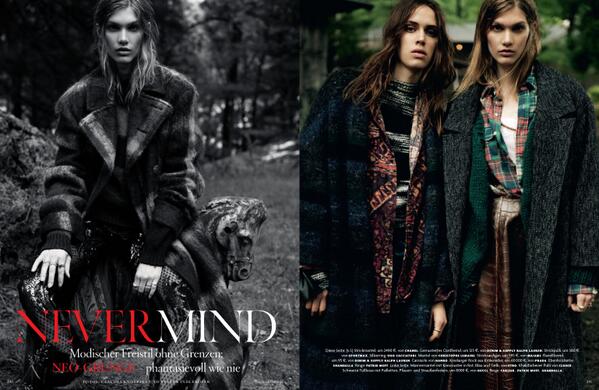 StreetersUSA's tweet photo. @VOGUE_Germany shows Neo-grunge fashion in "Nevermind" Hair by @RitaMarmor http://t.co/dFAIeUuBNH http://t.co/Ac8Cl5ke5R