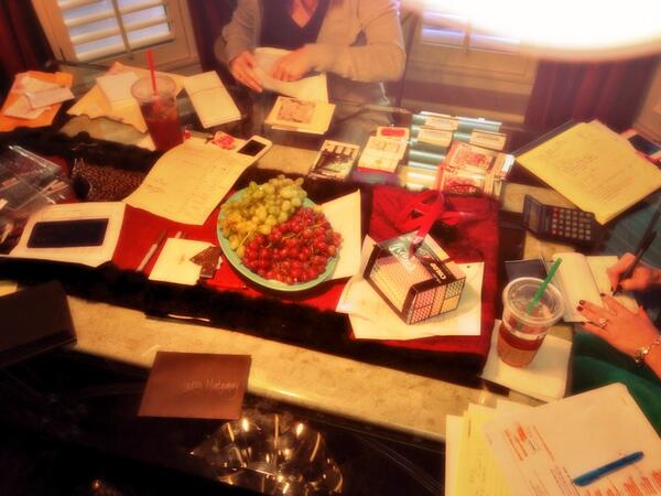Project_Teacher's tweet photo. Getting ready...writing the checks...super excited! #soblessed http://t.co/KfVRfpVv0U