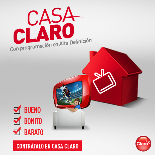 Casa claro, internet de 3mb cable avanzado200 canales y linea fija a ... Linea internet a casa