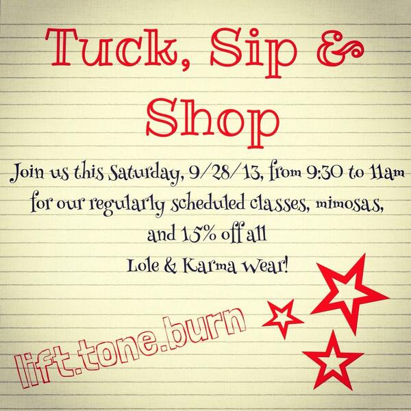 Stop by on Saturday!