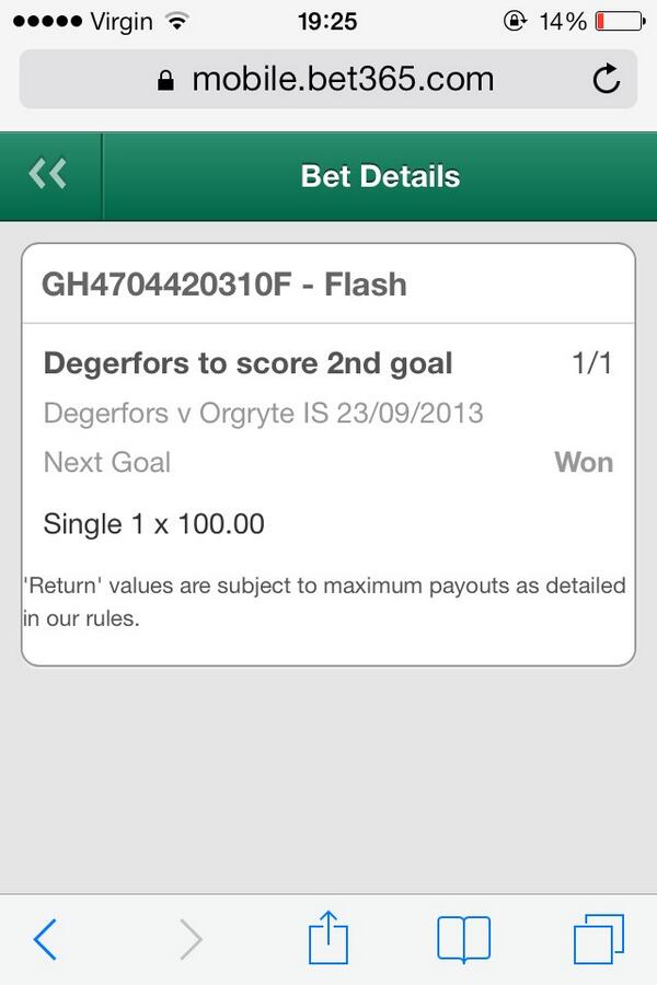 BOOOOMMMM Degerfors 2-0 and the inplay bet of next goal at EVS lands. 

Have a bit of that..

RT if you was on!