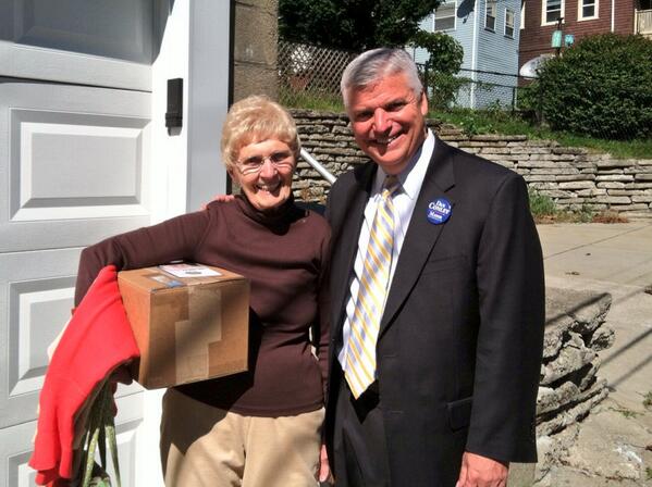 DanFConley's tweet photo. Pre-election day canvass going well in #Roslindale. Thank you for your support! #bosmayor #bospoli http://t.co/3ZnzbeczD5