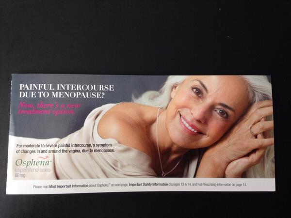 GayGynecologist's tweet photo. #BreakTheSilence! #Painful #Intercourse! #Osphena http://t.co/wx5Dwoi5jU