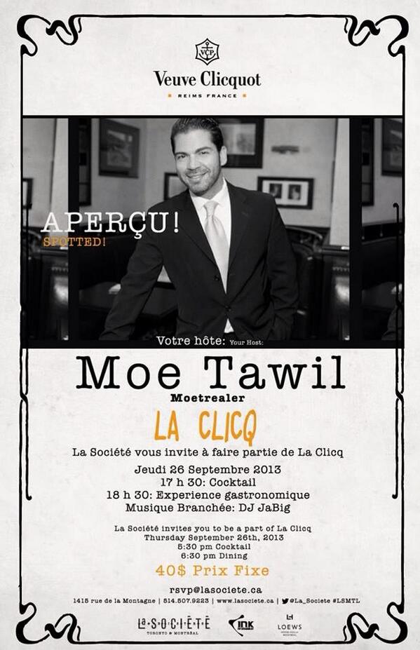 Le clicque de la Societe this Thursday #montreal #night life # rsvpmedia #moetreal # la societe