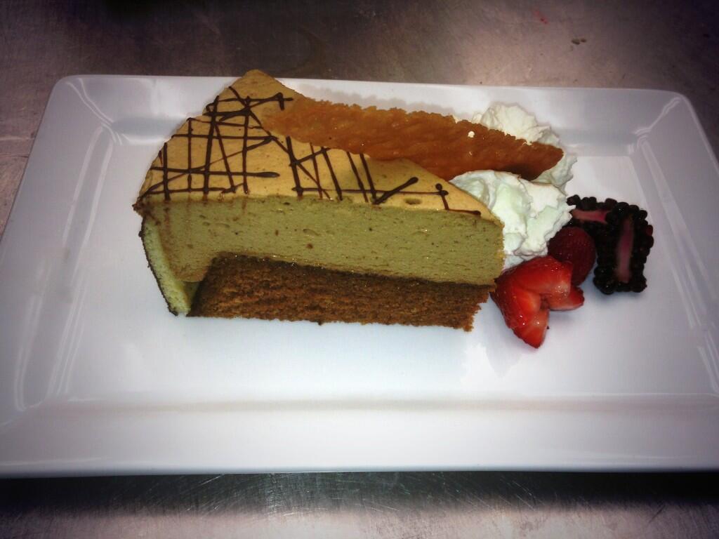 middlespoon's tweet photo. Pumpkin Ginger Mocha Mousse Cake is the dessert of the week, similar to last weeks but replaced chocolate with mocha http://t.co/PkdGJ2q8Rr