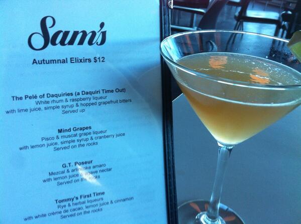 Sams22Liberty's tweet photo. New Fall drink list starts to tonight! Pictured is "Pele of Daquiries" a 2x shoutout to @Domirillo &amp; @DeitzTimeOut. http://t.co/wqkQmzOCtG