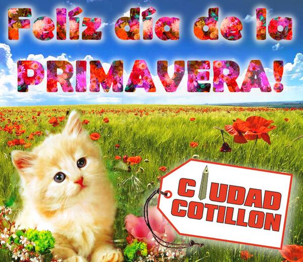 CiudadCotillon's tweet photo. Ciudad Cotillón te desea un feliz día de la Primavera! Te esperamos con las mejores ofertas y novedades!! http://t.co/8gl72TCJec