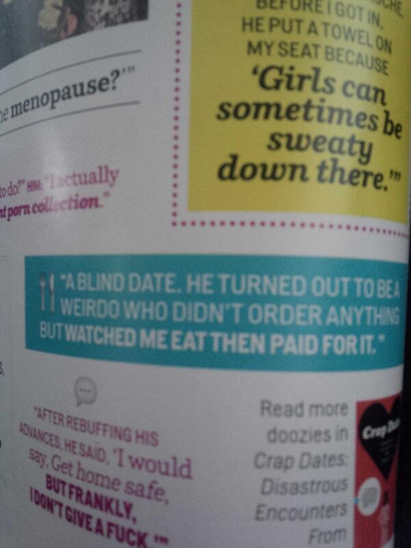 purrebliss's tweet image. Cosmo #worstdates