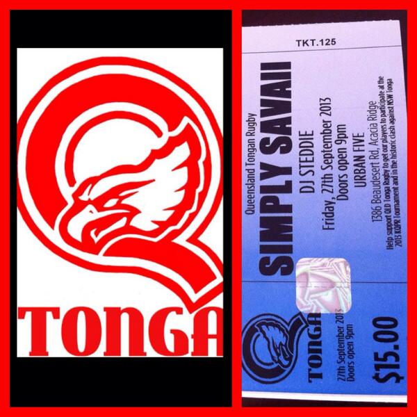 tickets on sale tonight at Training for the @qldtongarugby fundraiser Friday nite <a href="/5/">Reserved</a> niteclub only $15ea.