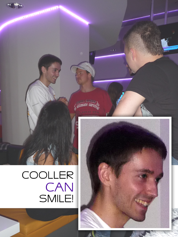 Soulentra's tweet image. He actually does smile/laugh! #cooller :D