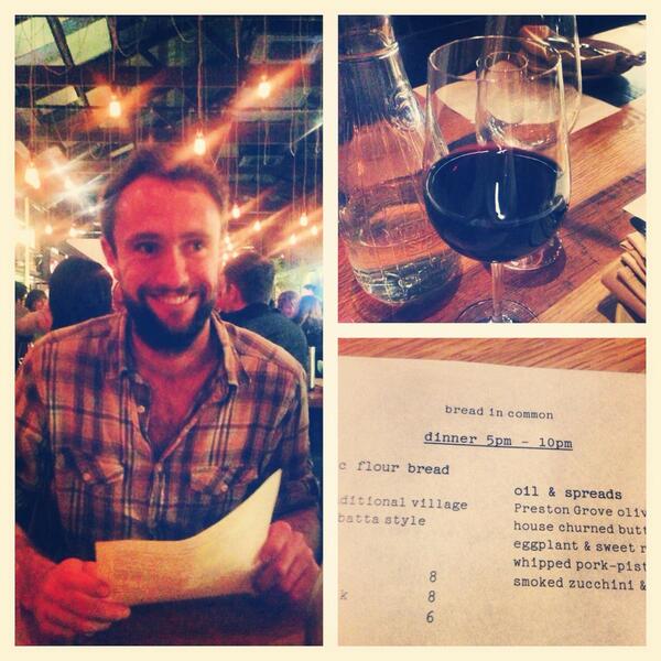 Terrific dinner last night at <a href="/breadincommon/">Bread in common</a> in Freo. Amazing food and great atmosphere, we'll definitely be back!