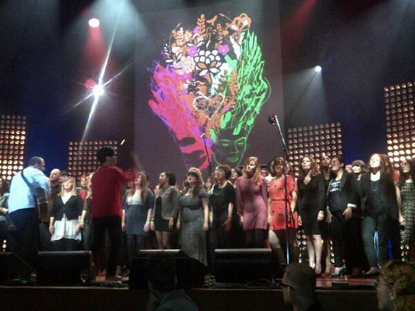 AndrewCash's tweet photo. Choir Choir Choir doing Tegan and Sarah #polaris2013 http://t.co/ipXFWl6LOy