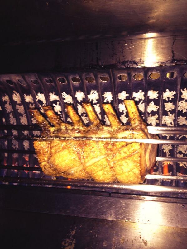 Pork rack on the Rôtissoire today!!