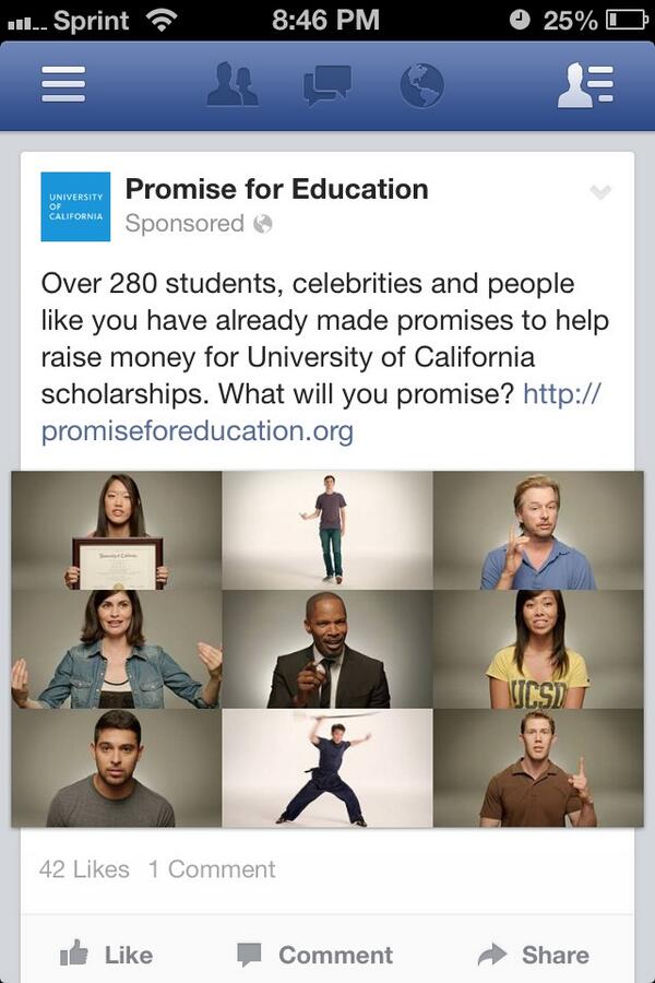 BIGPAPACAMPBELL's tweet photo. Lets raise that money! @DavidSpade @iamjamiefoxx #ucpromise http://t.co/mVylcxiOTx