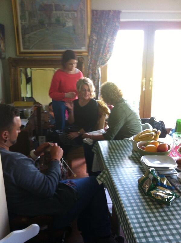 edelspirit's tweet photo. Early morning mentoring pre cameras back stage @edelmacbride.com@LibertyLondon @RTECraftMaster @rte http://t.co/FzLD3gHv8d