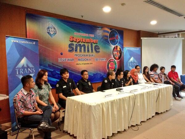 TRANSTV_CORP's tweet photo. Ada yg baru di TRANS TV? Ini dia program2 terbaru kami akan menghibur Anda smw #pressconference #SeptemberSmile http://t.co/j3fPPbruzE