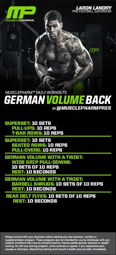 Coryg On Twitter Workout Of The Day German Volume Back Coryg On Twitter Workout Of The Day German Volume Back