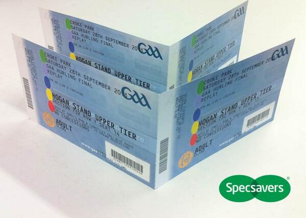 #Win tickets to the #GAA All-Ireland Hurling Final replay between <a href="/GaaClare/">Clare Gaa</a> &amp; <a href="/OfficialCorkGAA/">Cork GAA</a>! RT &amp; follow to enter!