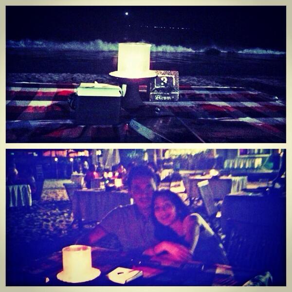 ethikafitri's tweet photo. Romantic dinner with husband 😘😘😘 http://t.co/Iyvc77luEK