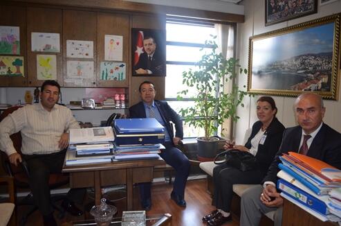 Çaydeğirmeni Belediye Başkanımız Satılmış Gebeş ile birlikte TBMM'deki makamında..