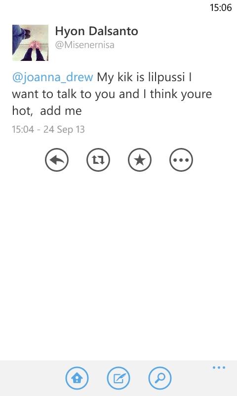 joanna_drew's tweet image. There's some weird people who tweet me... #exhibitA #rathernot