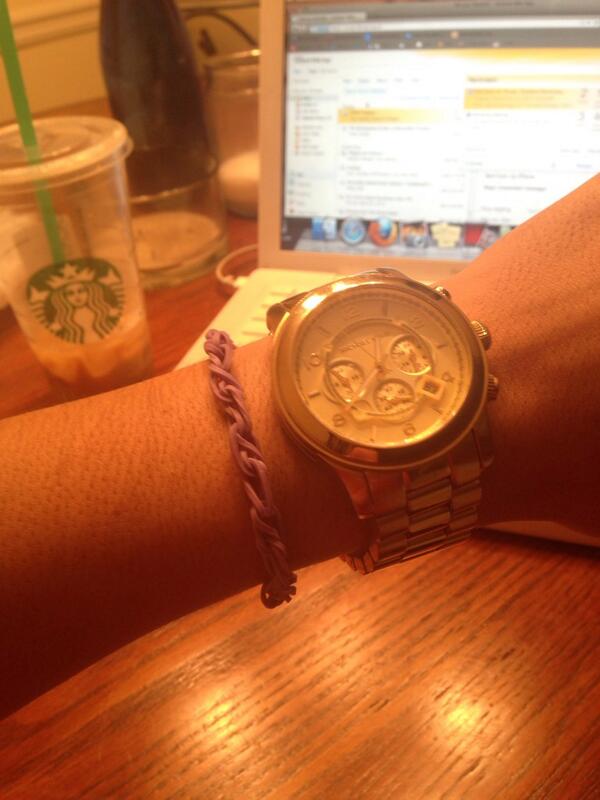 dmpierce_'s tweet image. My awesome new bracelet from a little girl at our First Down for Fitness event today. #favecolor #favebracelet