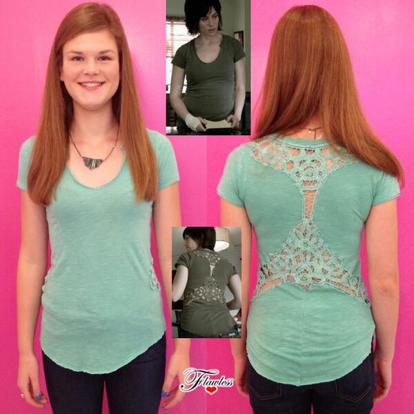 shopFlawless's tweet image. #FreePeople Battenburg Tee as seen on #TaraKnowles (#MaggieSiff) #SoA s6e2 goo.gl/FSWzwI