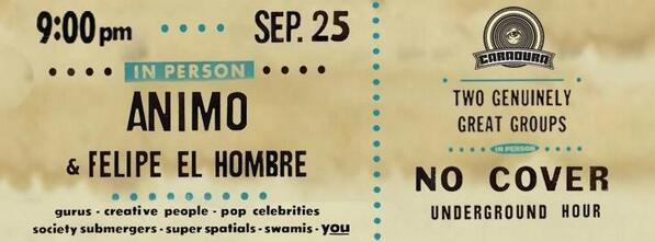 felipeelhombre's tweet image. Nos vemos mañana en @caraduramx junto a nuestros amigos de @AnimoMusica NO COVER! #RockEnMéxico