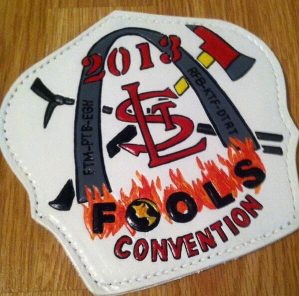 BoxAlarmLeather's tweet photo. This one was made for the biggest bunch of FOOLS...  Hope you guys had a great Convention! http://t.co/MWFTKLWBLy