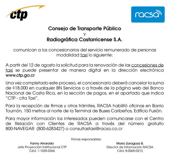 RACSA tweet media