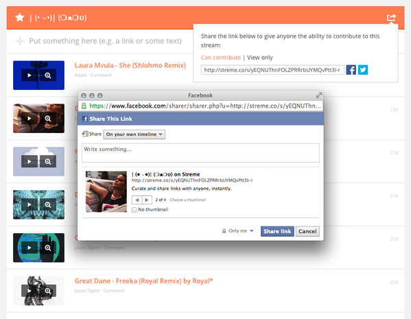 getstremed's tweet image. If you really must use Facebook, you can now share stremes with all your “friends”