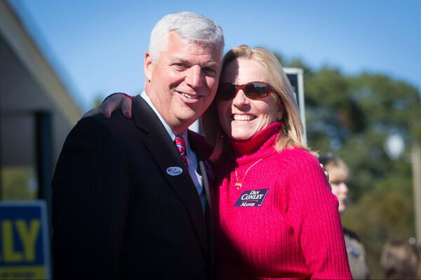 DanFConley's tweet photo. It's a long day but we're having a blast. It's great to see so many people come out &amp; support us.Thank you! #bosmayor http://t.co/qkH90amt3p