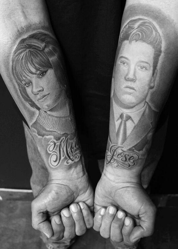 MisterCtoons's tweet photo. #tattoo double portrait #skidrowtattoo #ink #mistercartoon #misterctoons #newwork http://t.co/74GLTijj8F