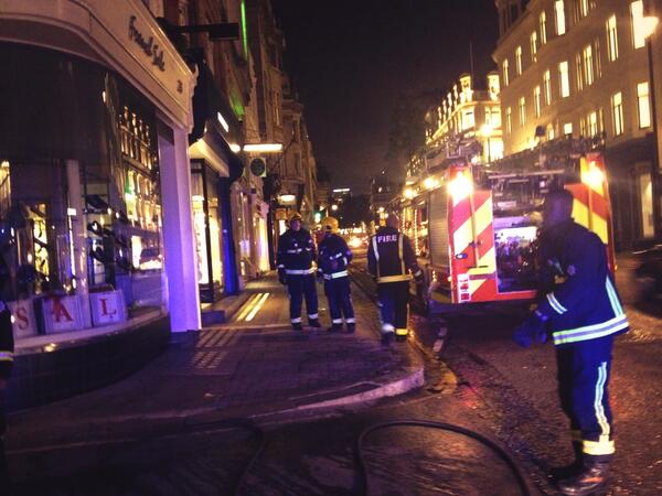 frenchsole's tweet photo. Our Brook St. Building was on fire and successfully put out by the incredible @LondonFire ! Thank you so much!! http://t.co/v5IJeqxbwT