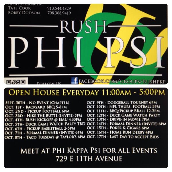 The rush schedule is OUT! Contact our rush chairman and come by the house anytime between 11-5 beginning next week.