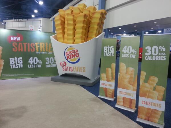 w_rickman's tweet photo. New Satisfries are the real deal!  @BurgerKing Global Conference in Miami.  Stop by the @billcom booth! http://t.co/rJSwHZouc3