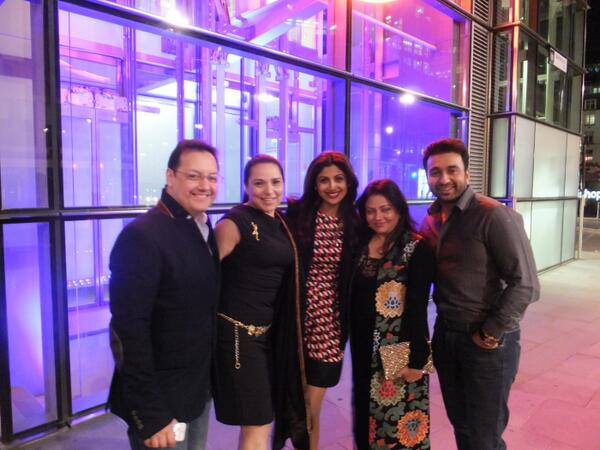 With friends in London!