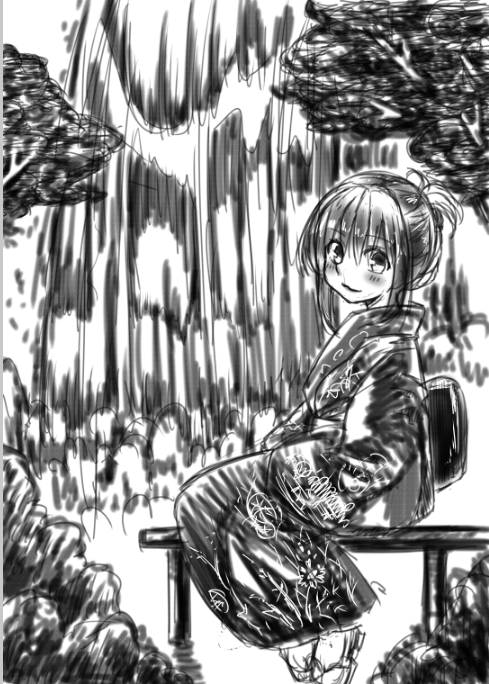風景描きたくなった(・'ω`・) 