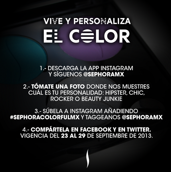 SephoraMX's tweet photo. ¿Quieres uno de los 4 kits VIP de Colorful con valor de $3,000? ¡Muéstranos tu personalidad colorful y participa! http://t.co/aKBOj1qEry