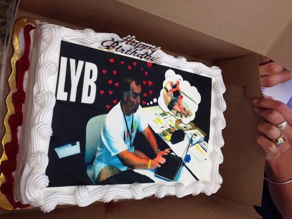 stongerec's tweet photo. Steve's birthday cake! What do you think? http://t.co/YQQU7HXEjU