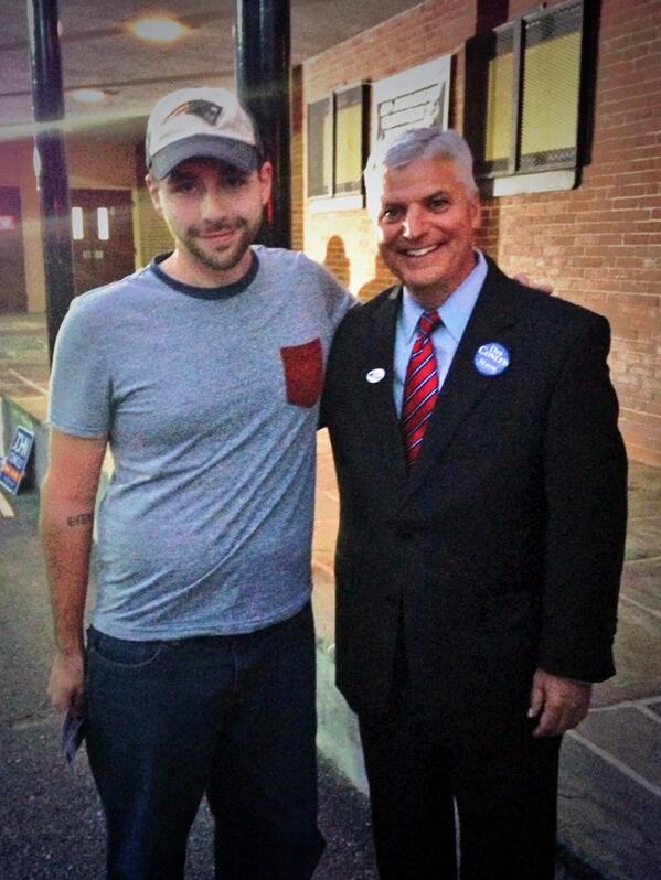 DanFConley's tweet photo. Power hour! Just got another vote &amp; volunteer! Thanks Frank Enrici! See you soon. #bosmayor #bospoli http://t.co/ZyxU8KQBmg