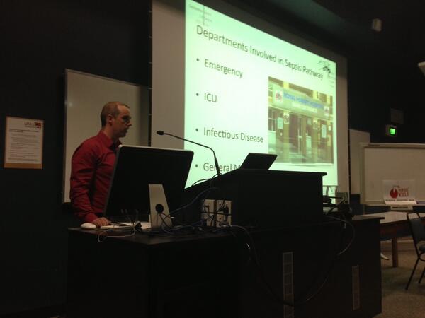 sepsis_kills's tweet photo. Grand Rounds sepsis presentation at Royal Hobart Hosp for #wsd13 #sepsis http://t.co/gHrsaCw6lc