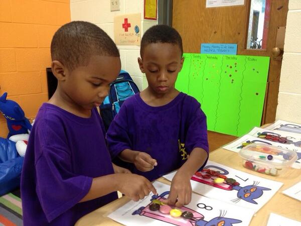 Julian and Kingston in the Pre K room. West End School rocks!