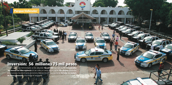 JulianRicalde's tweet photo. 56.7 mdp inversión total en parque vehicular para la seguridad de nuestra ciudad. #2doInformeBJ http://t.co/l3TsJieUPI