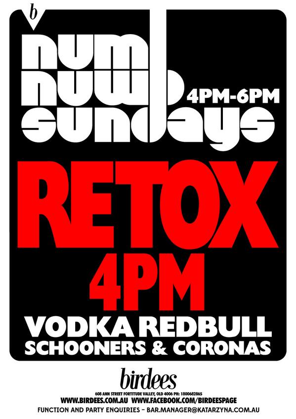 Retoxing Sundays 4-6pm