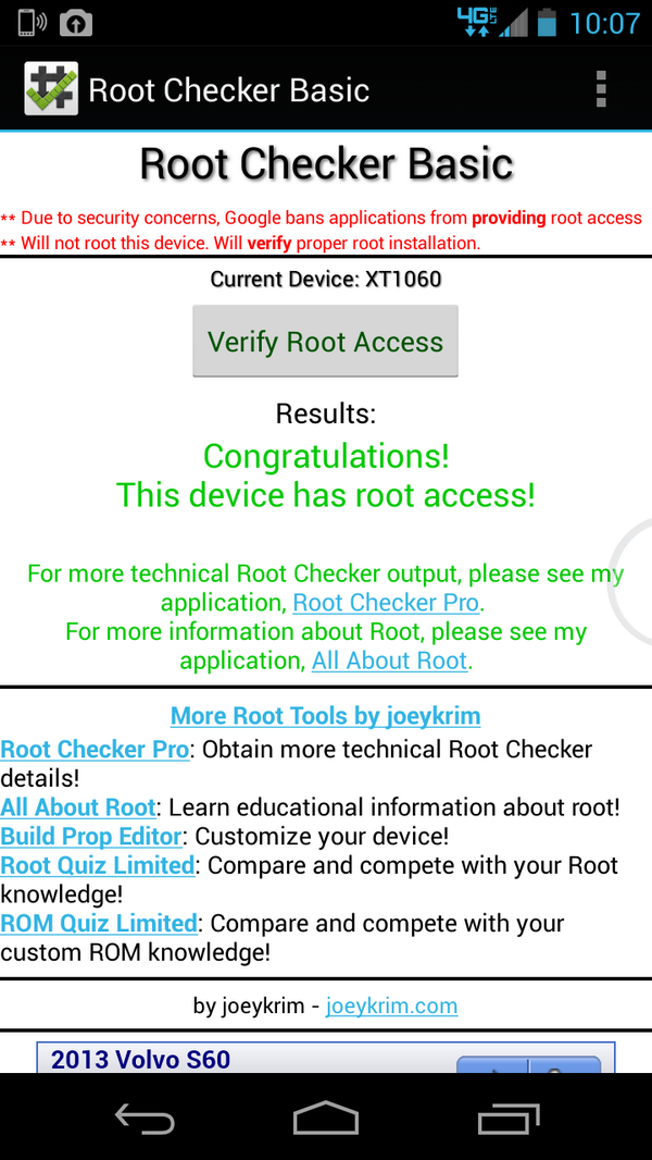 RootProblems's tweet image. Verizon Moto X root. #RootLife