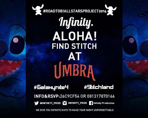 infinity_prod's tweet image. Coming soon @umbrajakarta Sept 21th "STICH LAND" and its #roadtob!allstars2014 its gonna be epic guys!