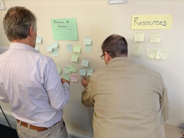 okfnscience's tweet image. Discussing the groupings &amp;amp; categories of questions - on a spectrum including policy, incentives &amp;amp; values #OpenSciDev